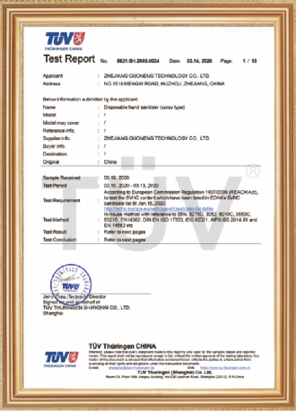 T&Uuml;V-testrapport